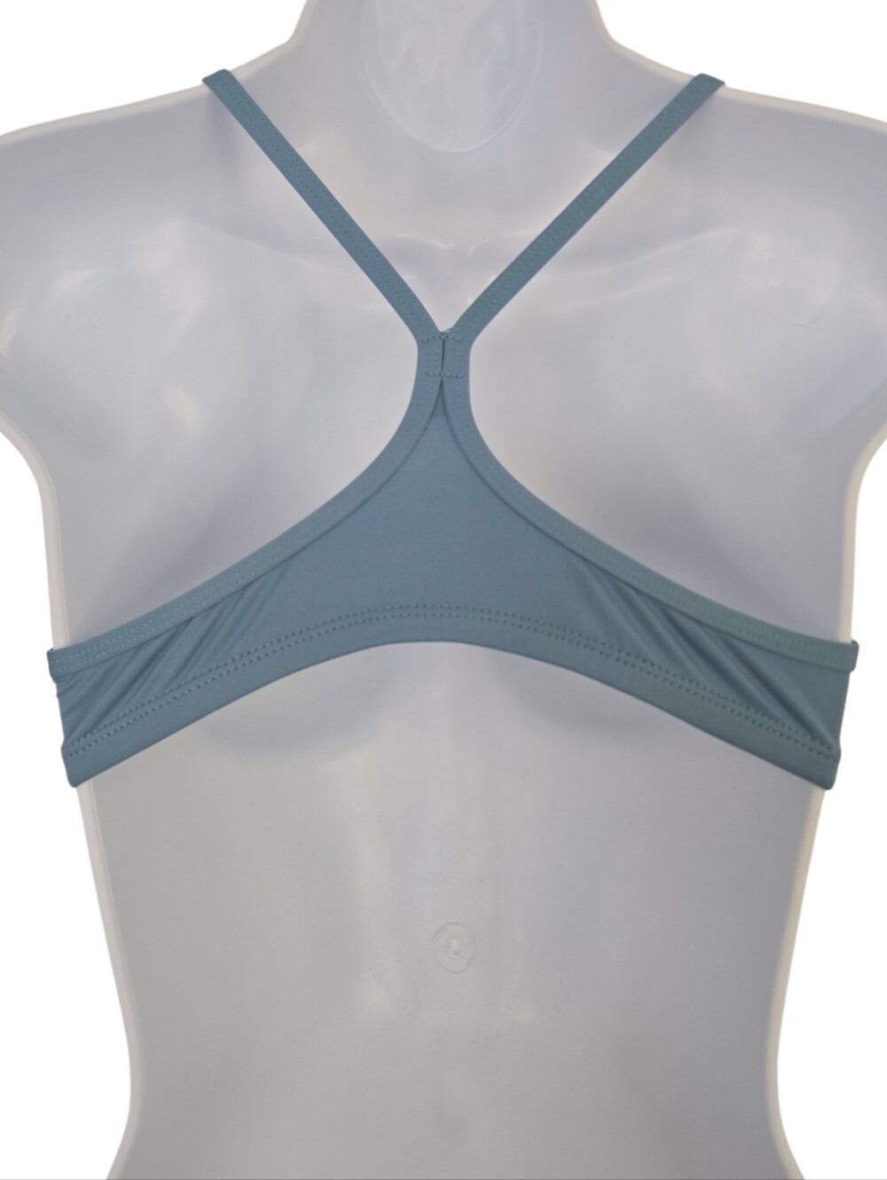 🩵 Nike Racerback Bikini Swim Top Dusty Blue Size Small - Picture 3 of 4